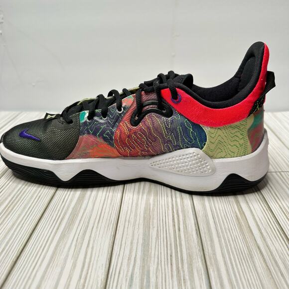 Nike Men’s SZ 9 PG-5 Paul George Sneakers Shoes Multi Color Crimson  CW-3143-600 main image 9